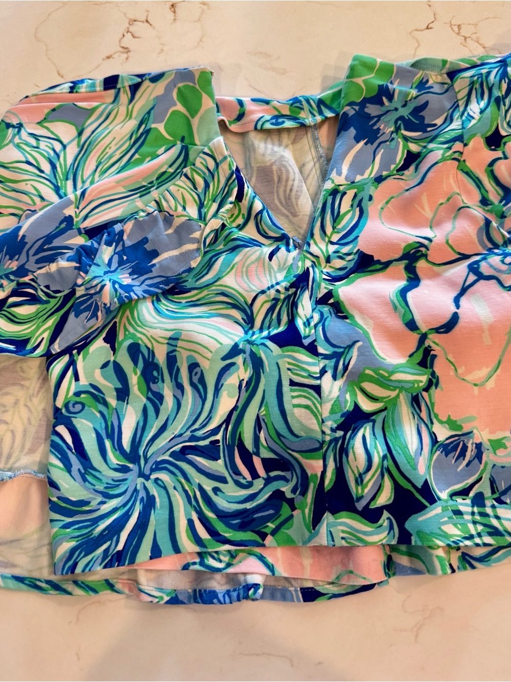 Lilly Pulitzer Flora Ruffled Skort in Lavender Blue Size 10 great condition - Picture 3 of 10